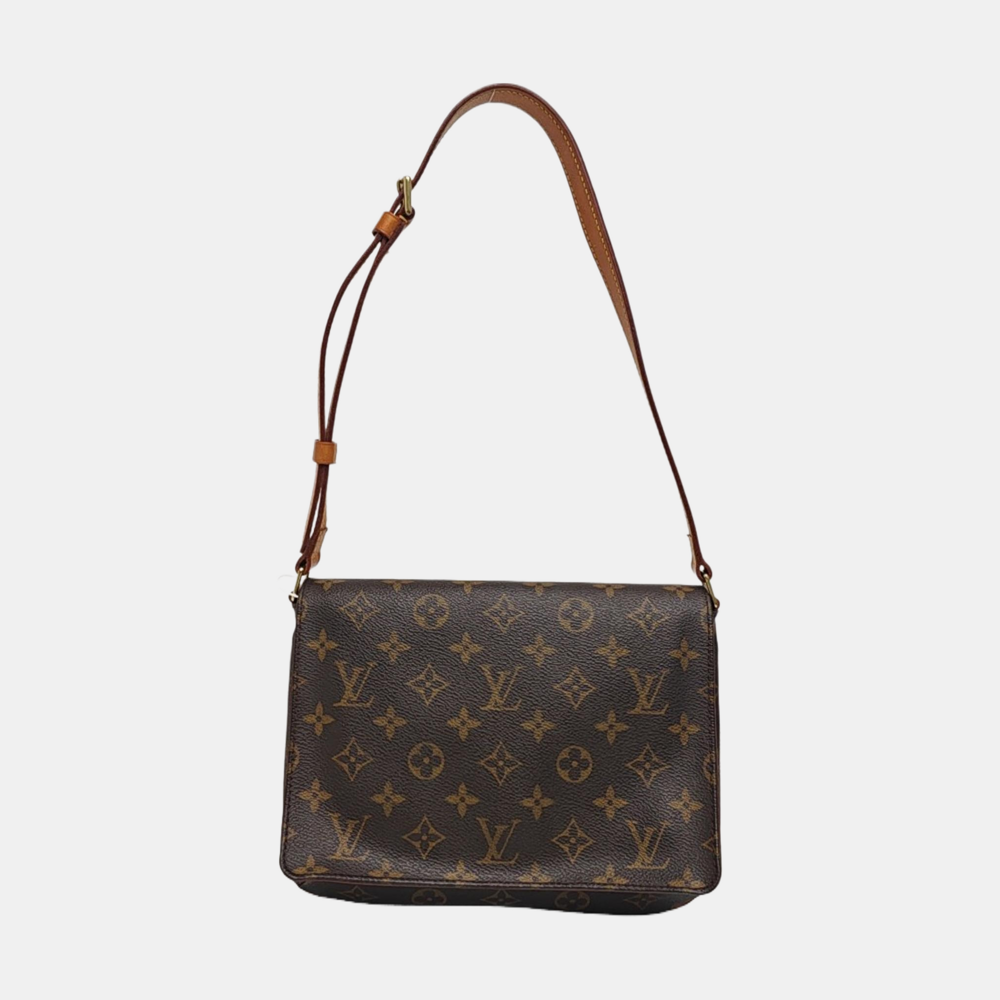 MUSETTE TANGO Monogram Coated Canvas Brown