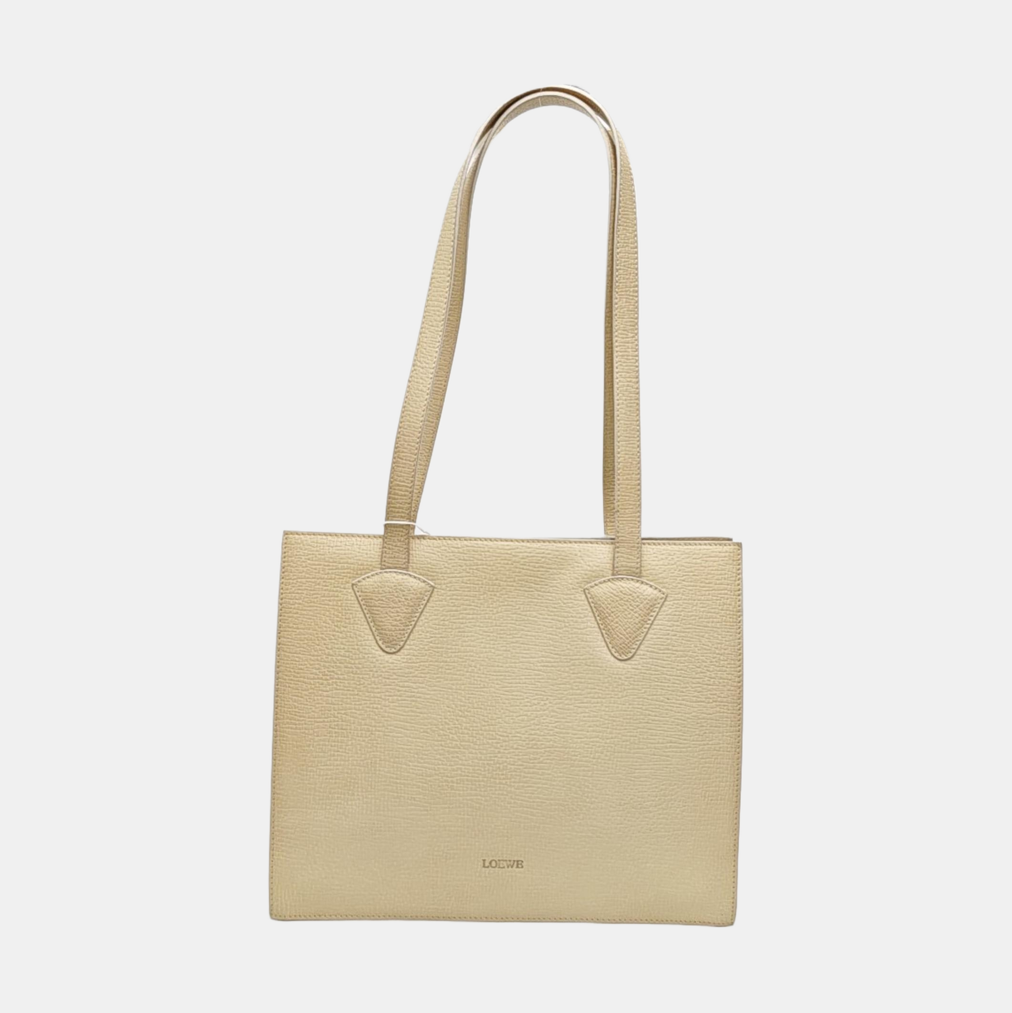 Calfskin Shoulder Bag Beige