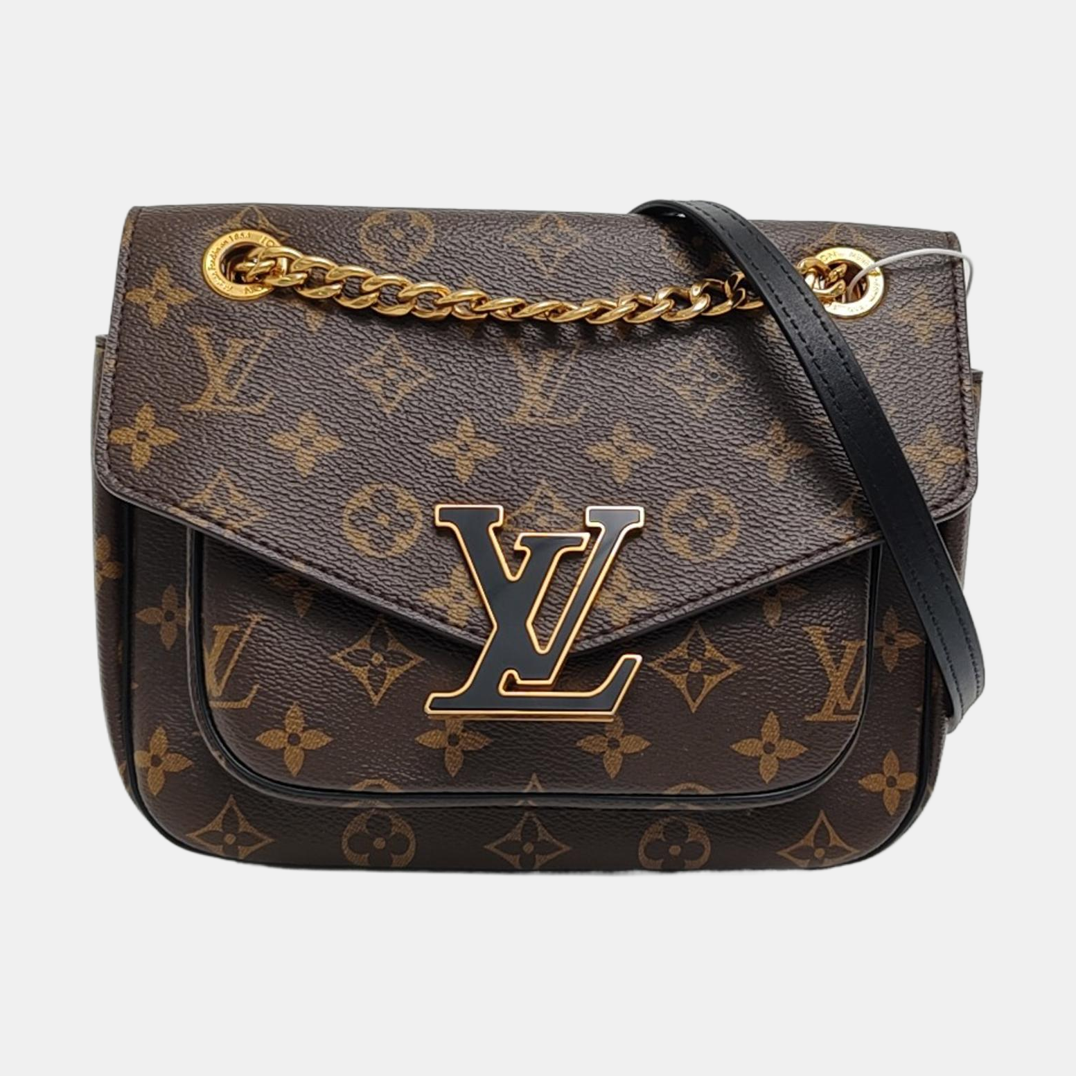 PASSY Monogram Coated Canvas Brown