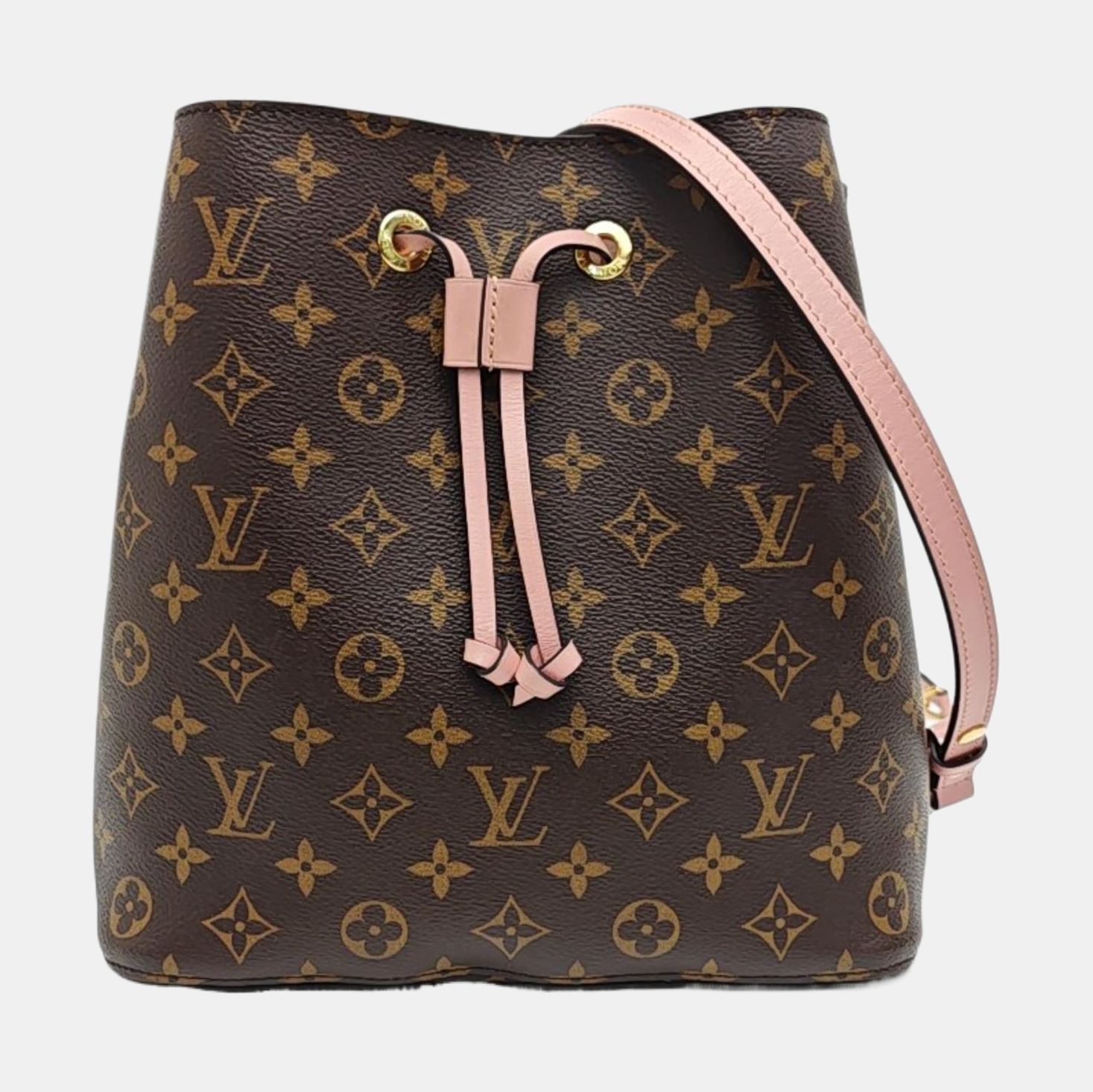 NÉONOÉ MM Monogram Coated Canvas Brown