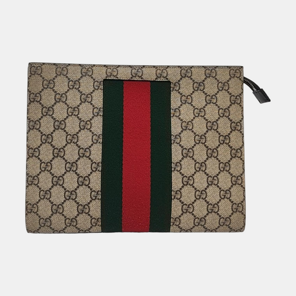 GG Supreme Monogram Coated Canvas Black