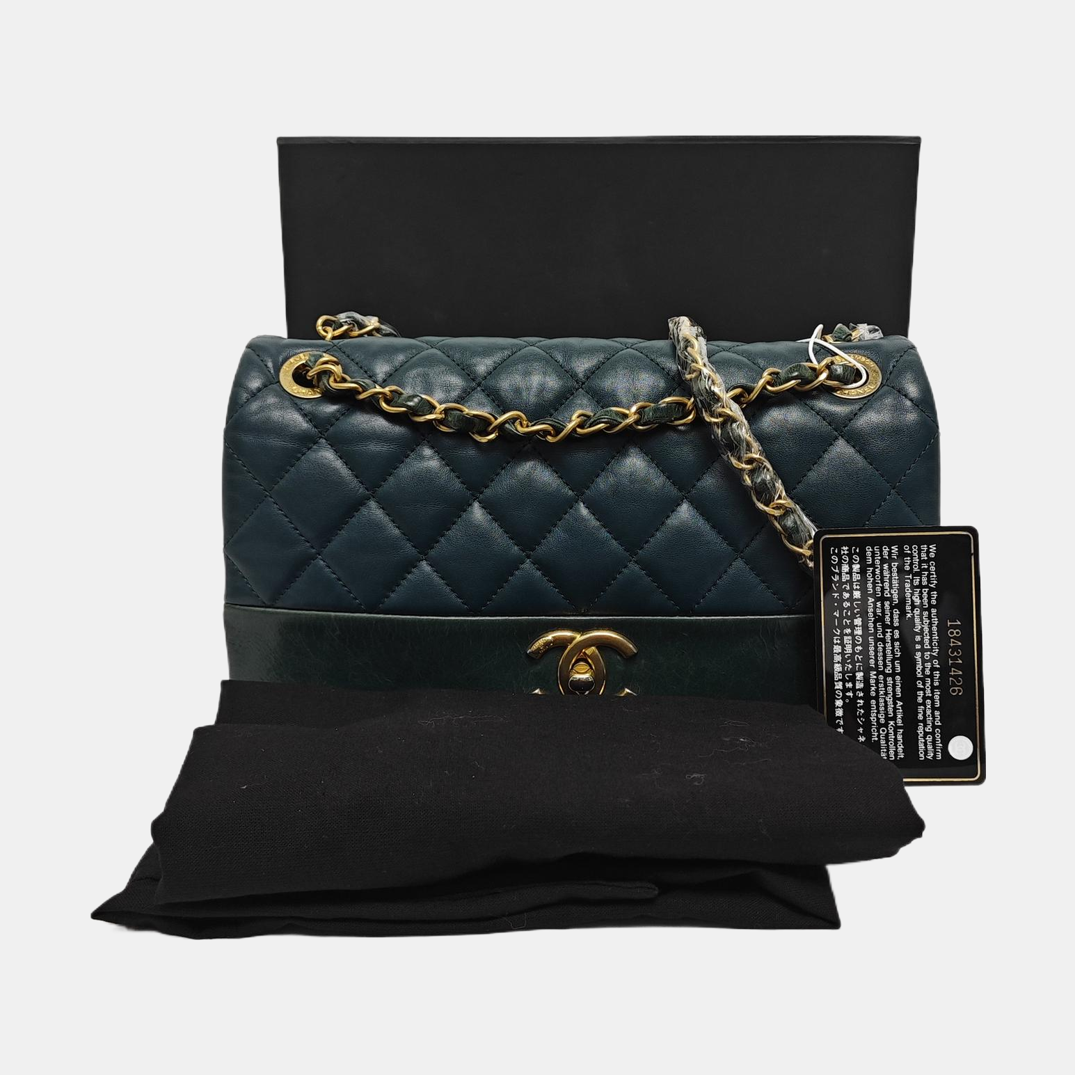 Quilted Calfskin Blue