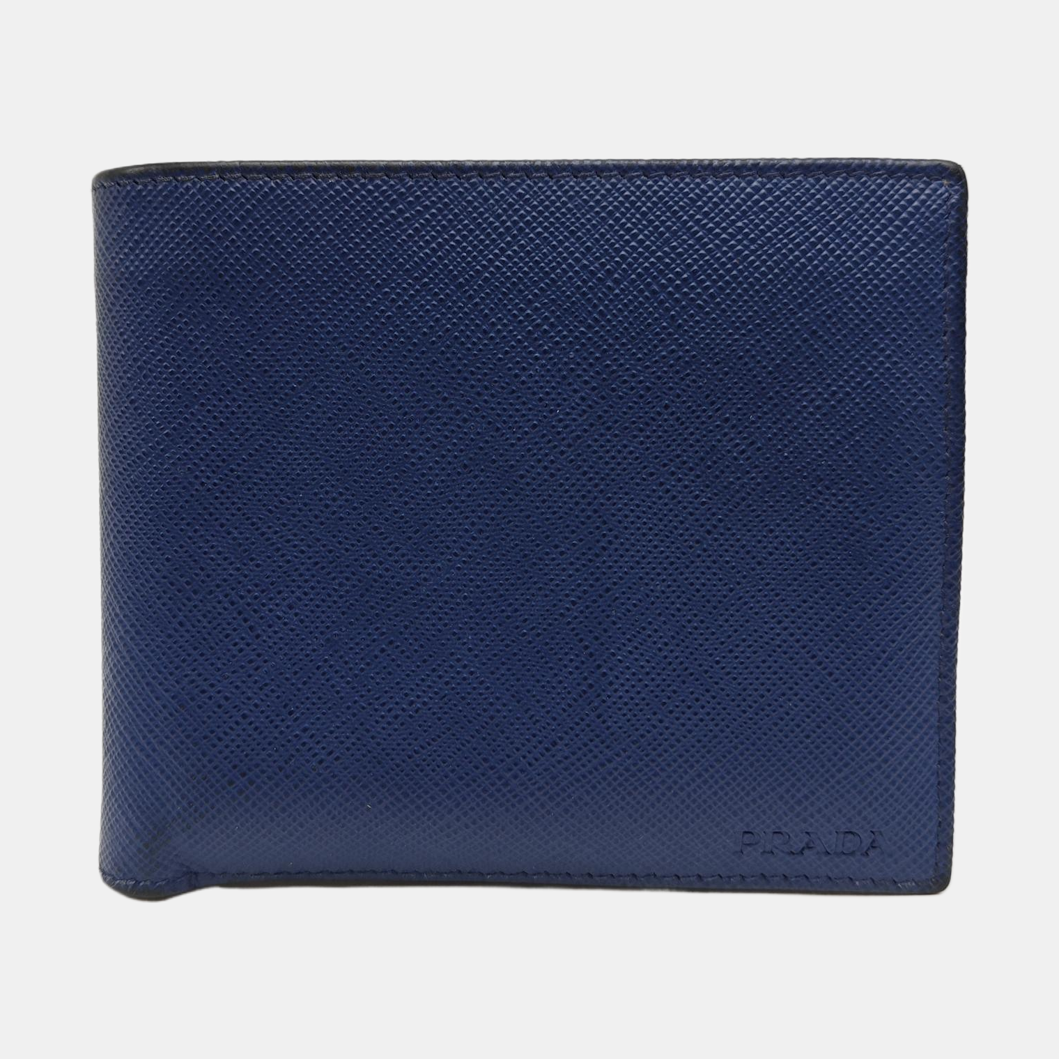 Saffiano Calfskin Card Holder Blue