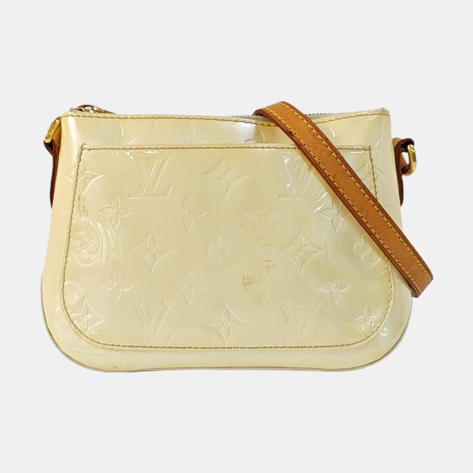MINNA Monogram Patent Leather Yellow