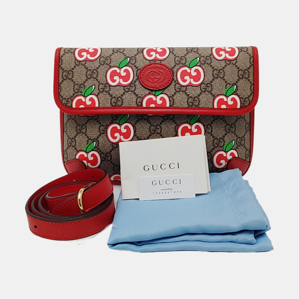 Neo Vintage Monogram Coated Canvas Red