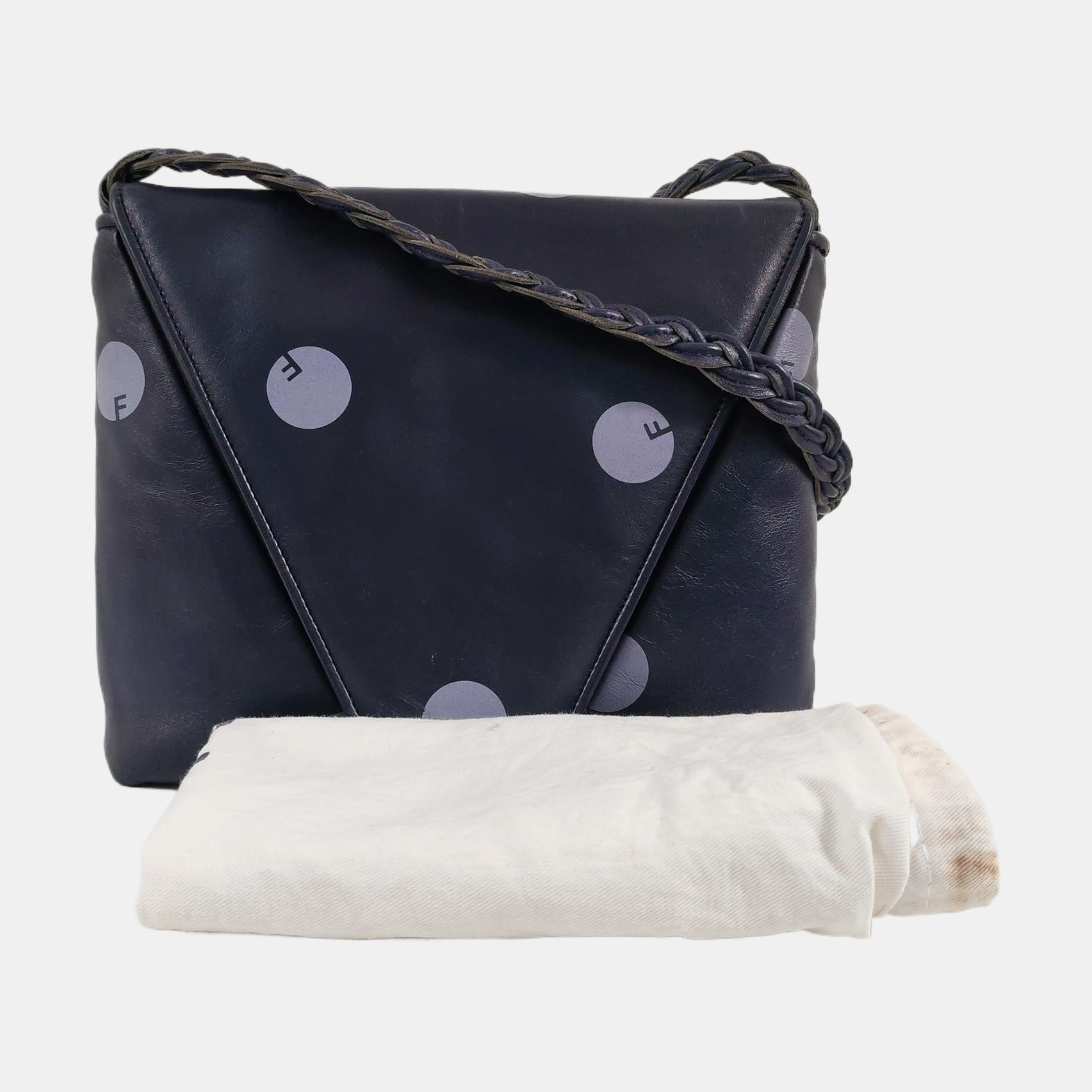Calfskin Shoulder Bag Blue