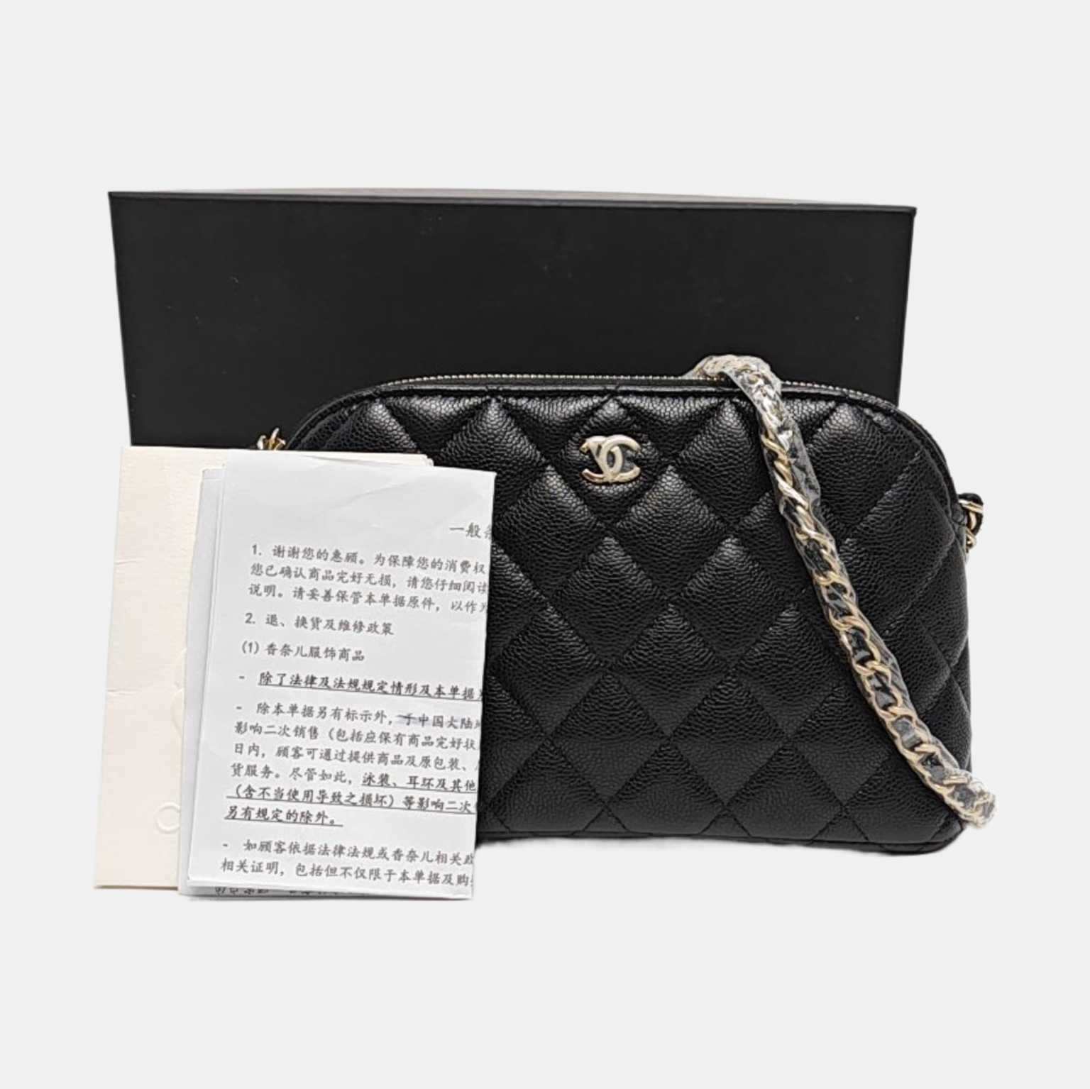 Quilted Calfskin Black