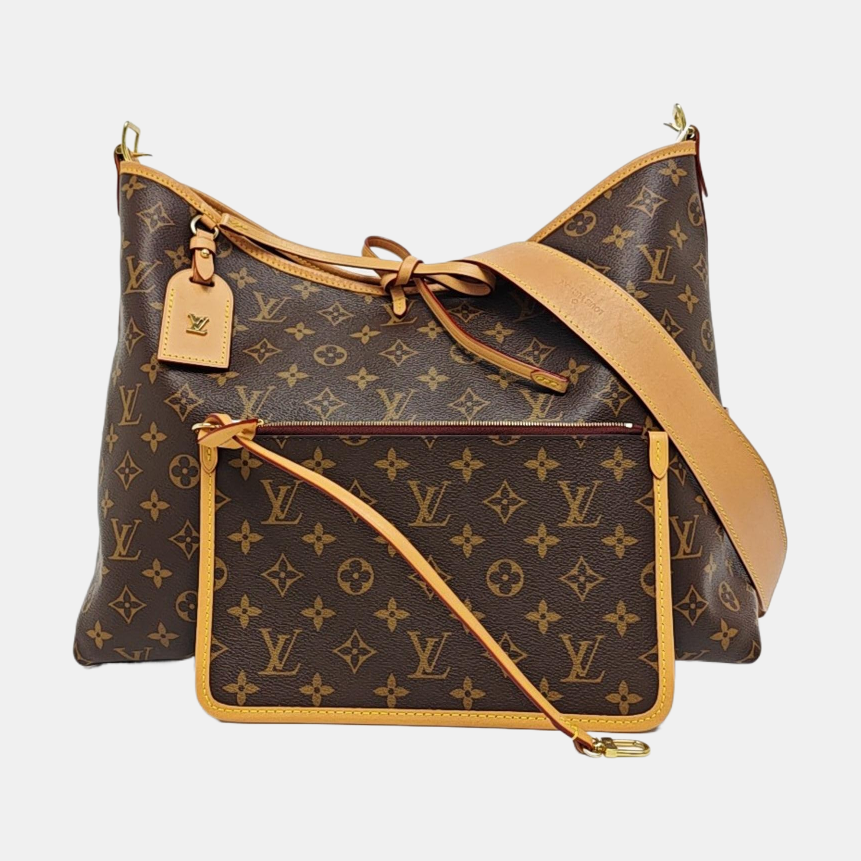CARRYALL MM Monogram Coated Canvas Brown