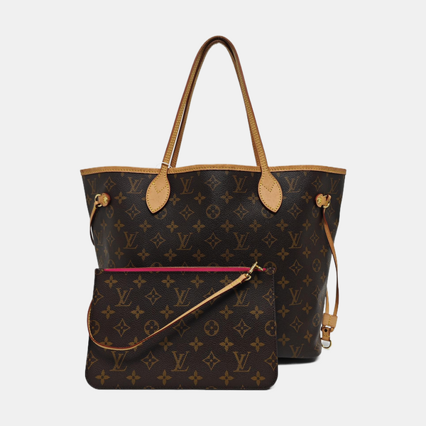 NEVERFULL MM Monogram Coated Canvas Brown