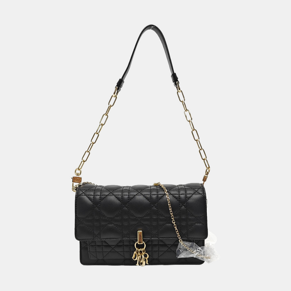 Lady Dior Small Cannage Lambskin Black