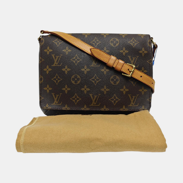 MUSETTE TANGO Monogram Coated Canvas Brown