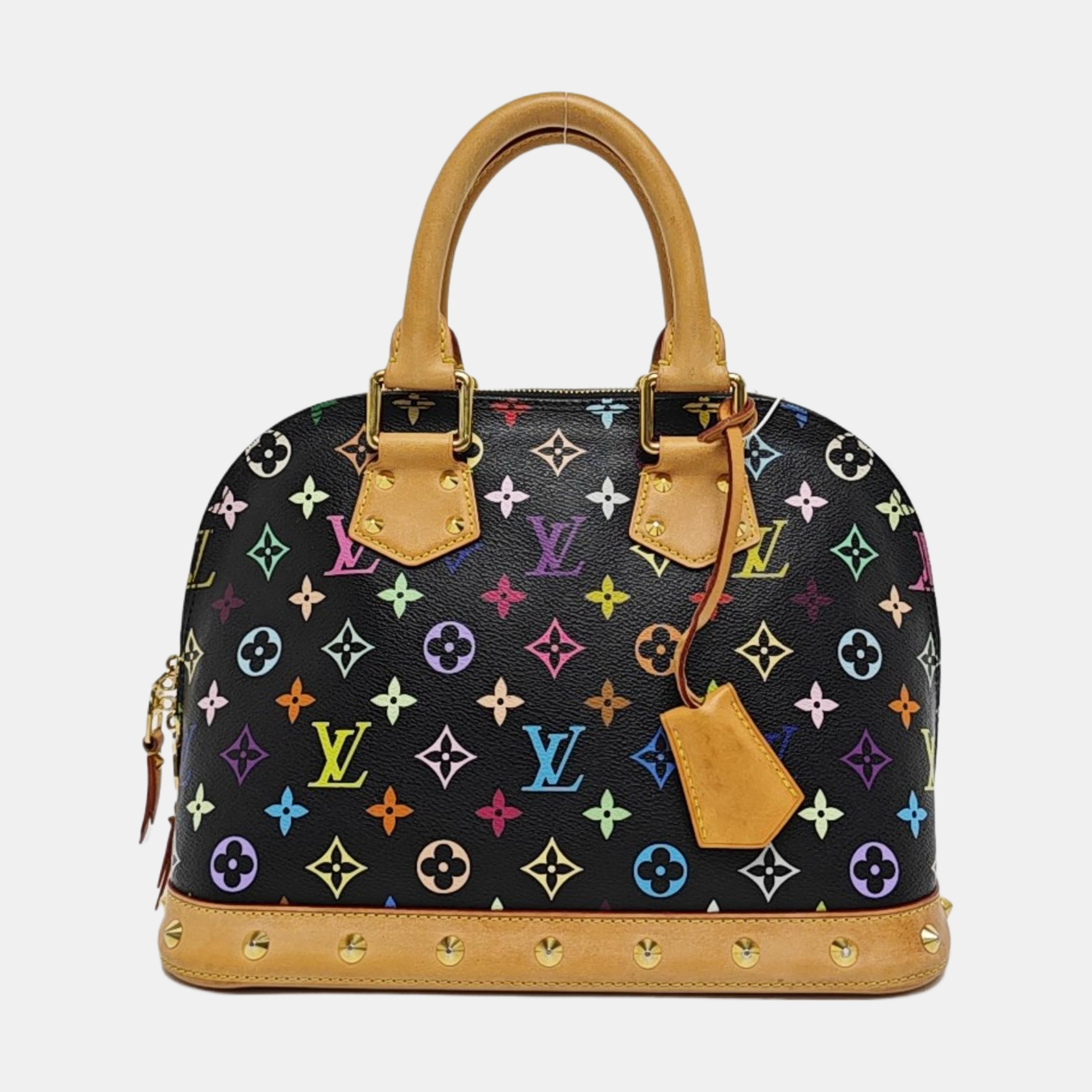 ALMA PM Monogram Coated Canvas Black
