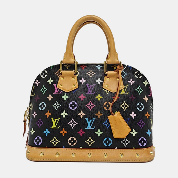 ALMA PM Monogram Coated Canvas Black