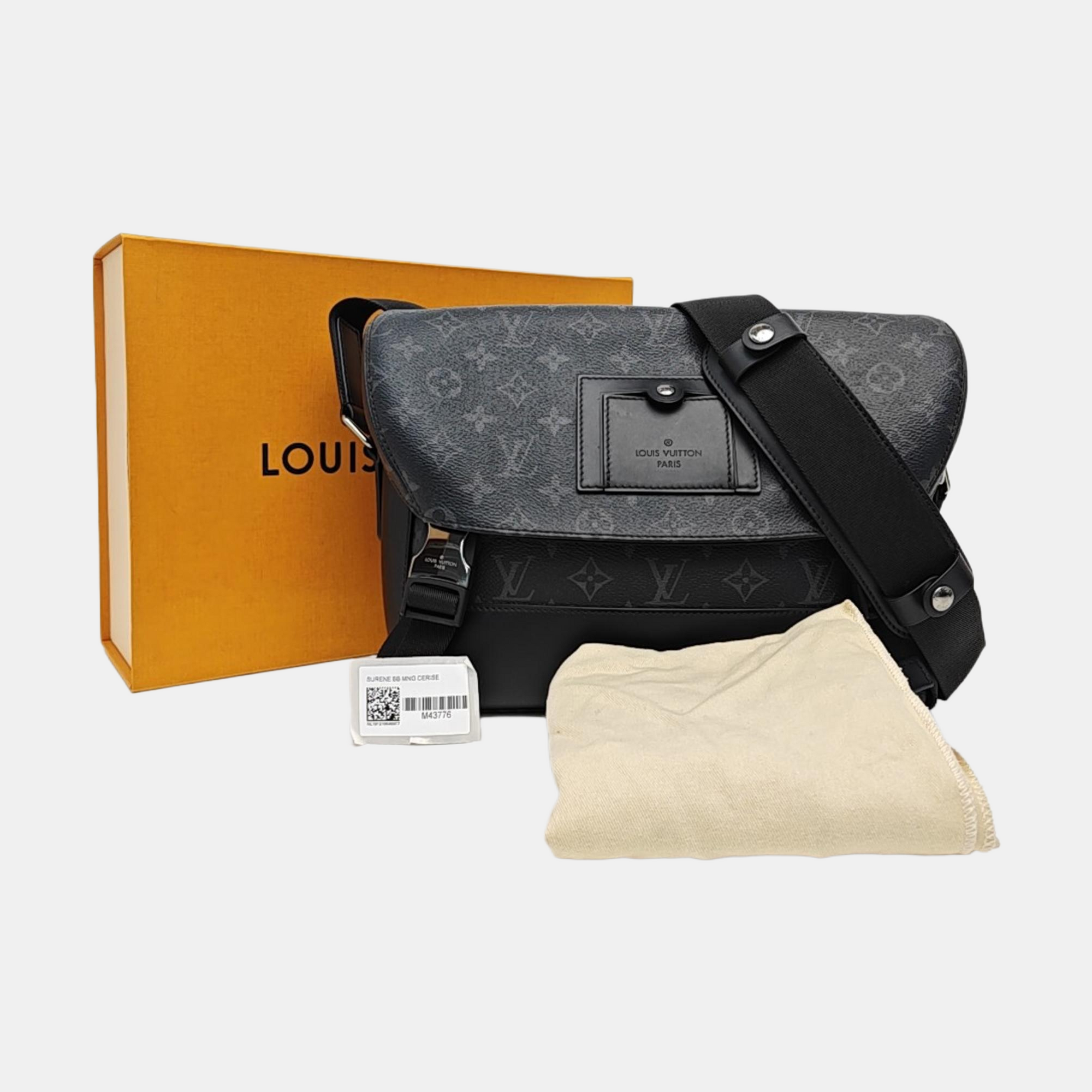 VOYAGER PM Monogram Coated Canvas Black
