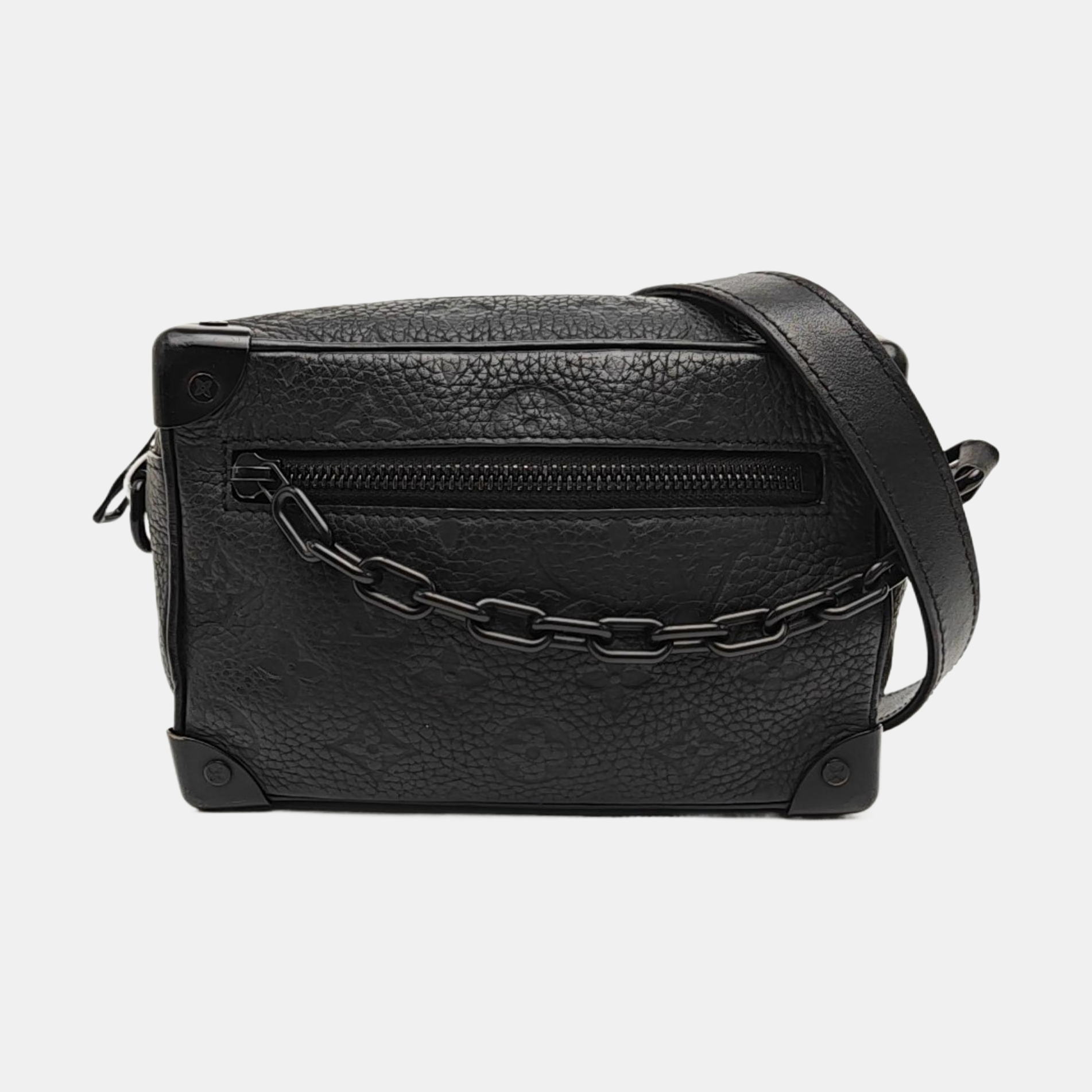 SOFT TRUNK Mini Monogram Calfskin Black