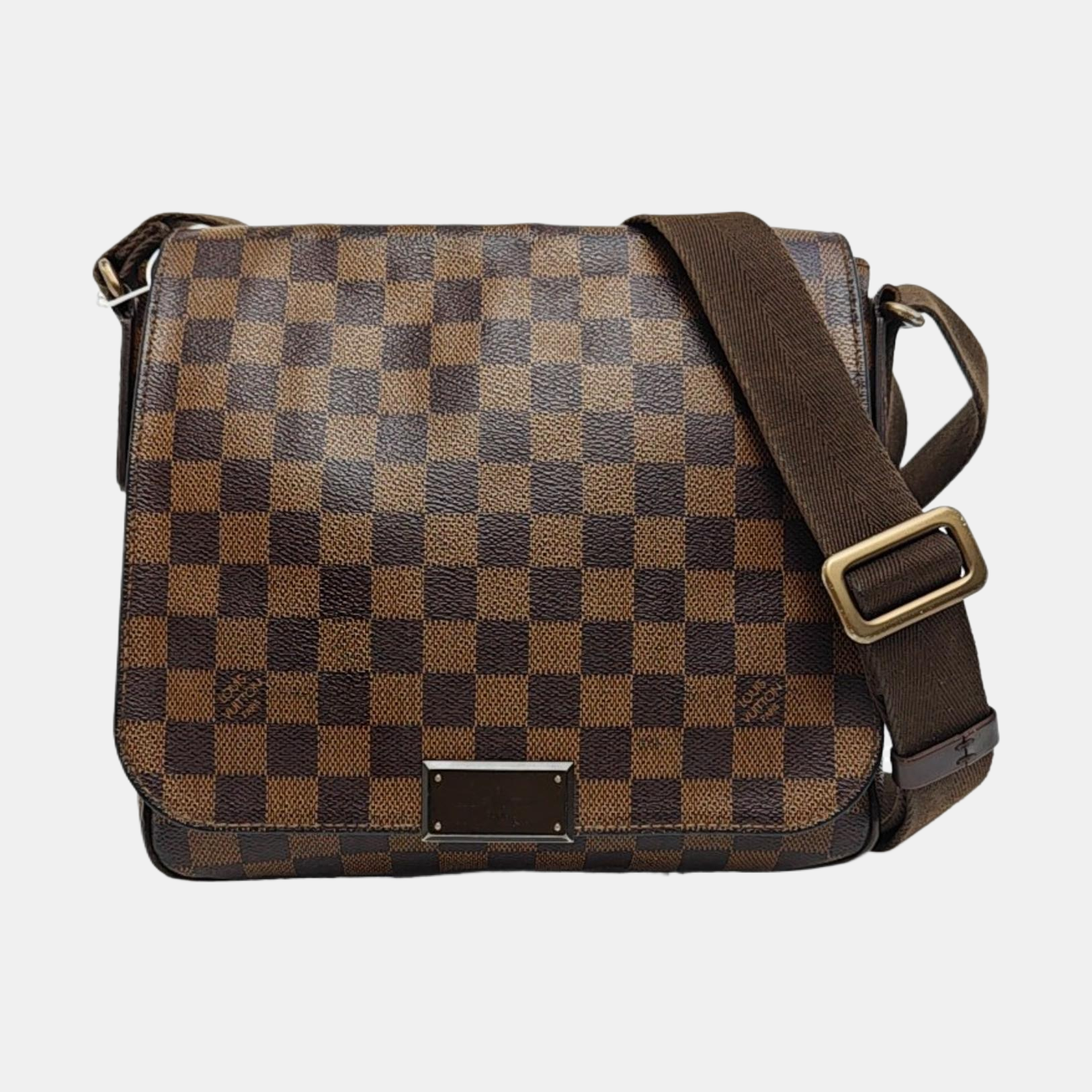 BROOKLYN Damier Ebene Coated Canvas Brown