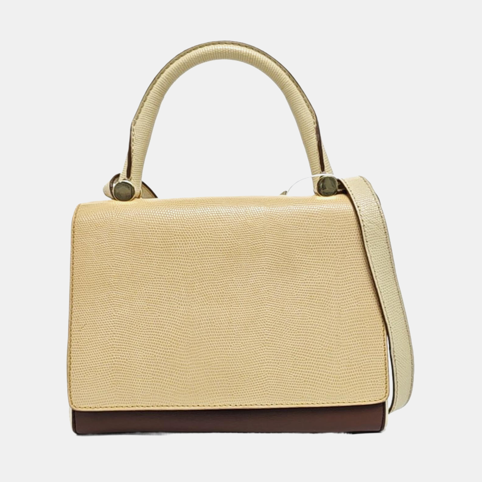 Calfskin Shoulder Bag Beige