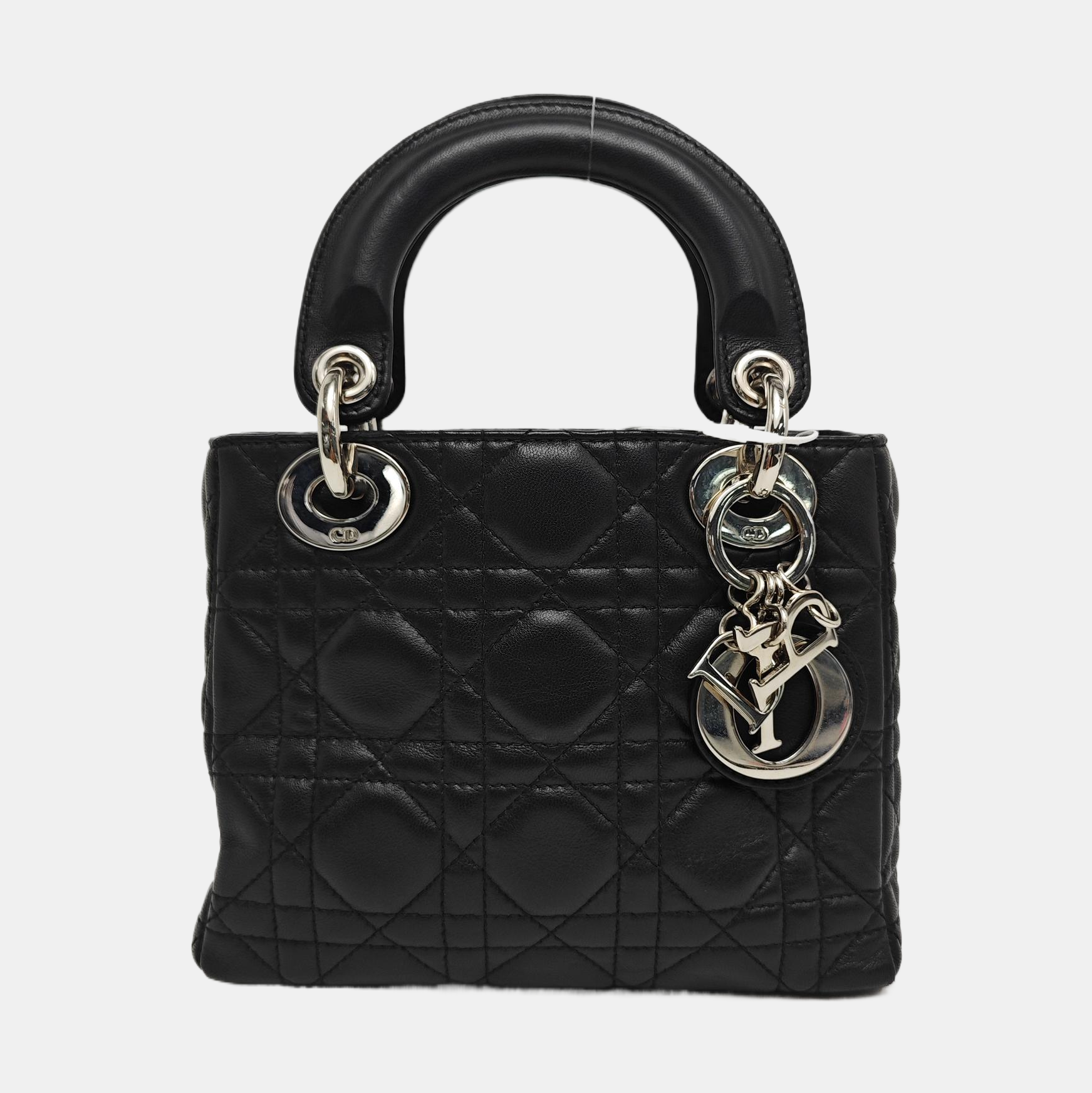 Lady Dior Mini Cannage Lambskin Black