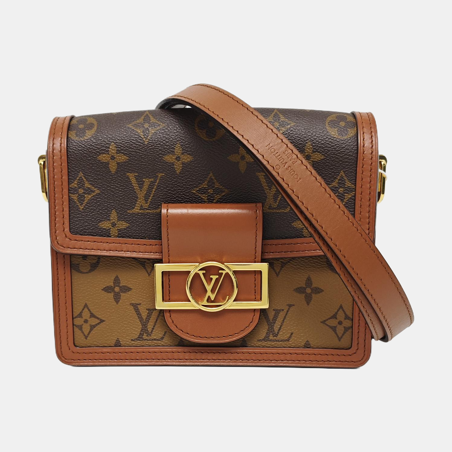 DAUPHINE Mini Coated Canvas Brown