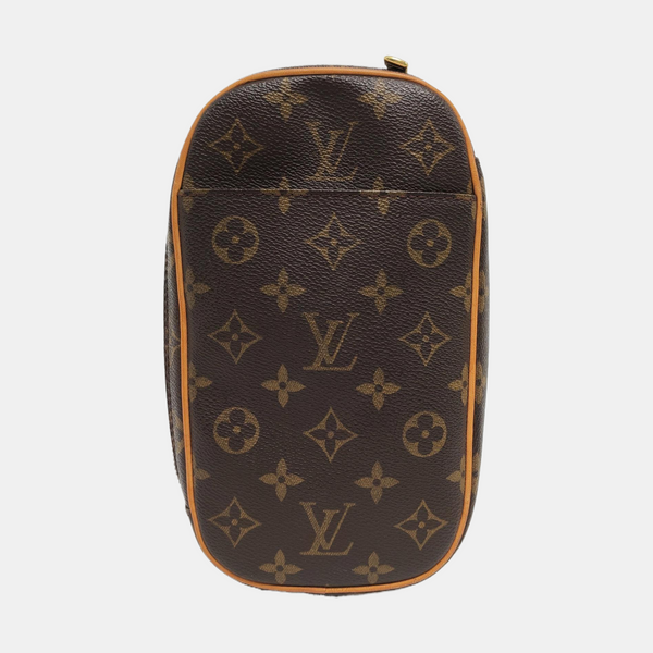 GANGE Monogram Coated Canvas Brown
