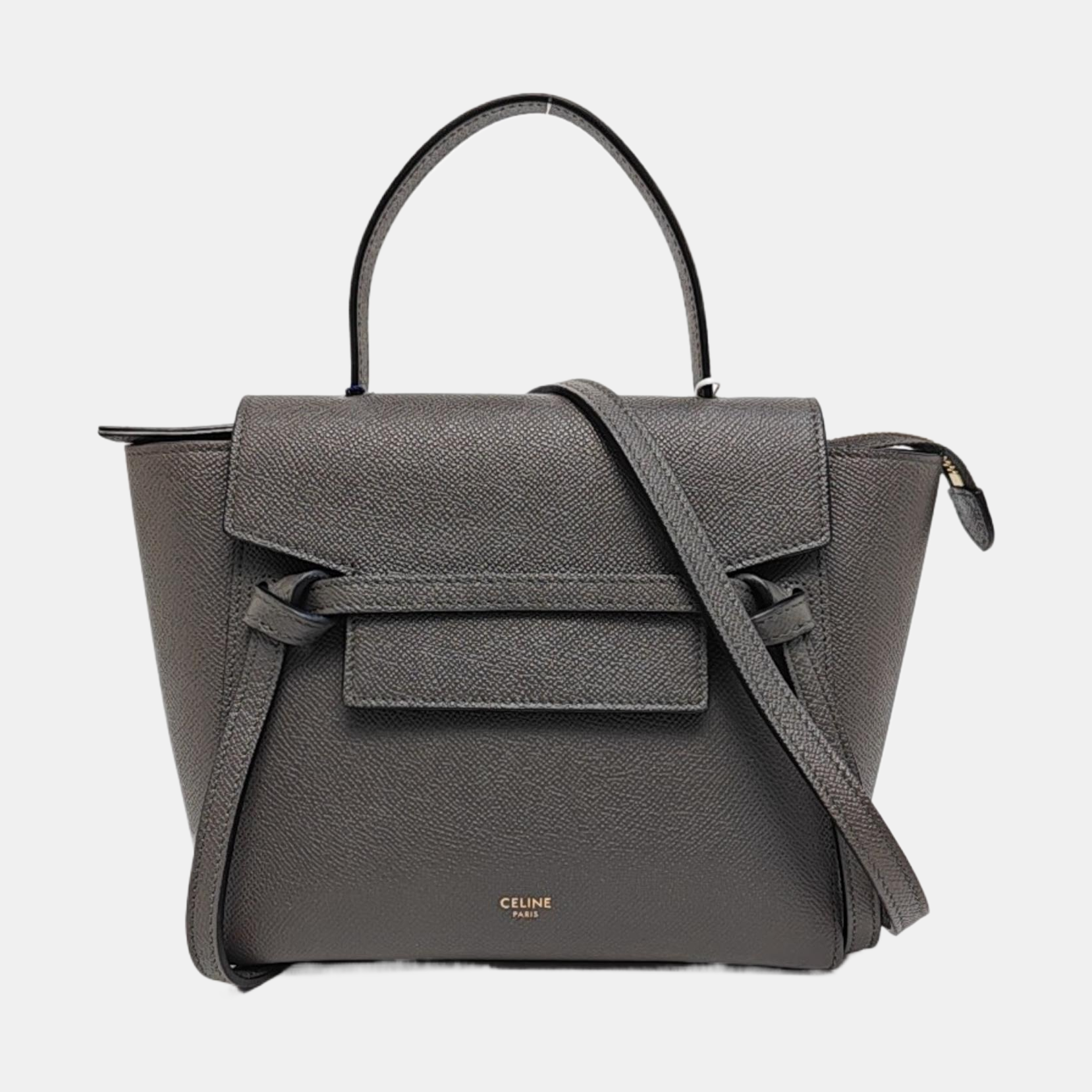 BELT Nano Calfskin Gray