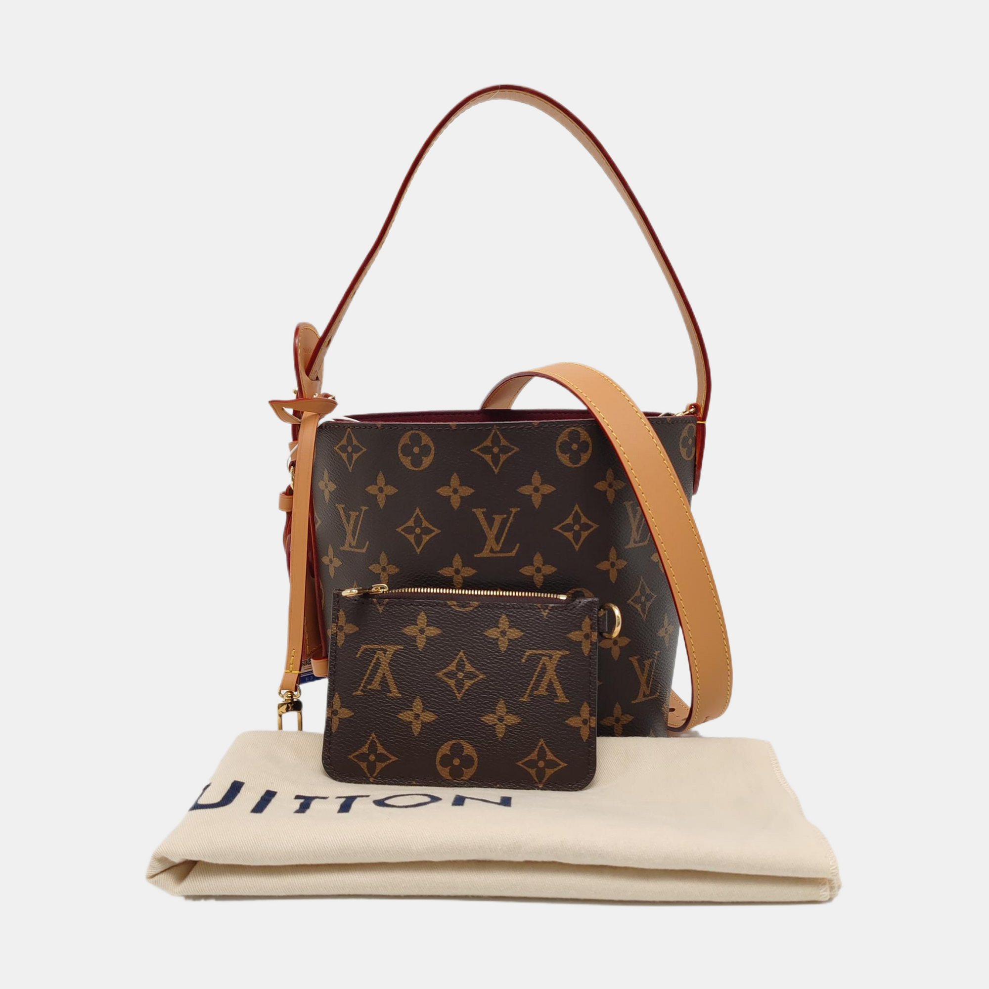 ALL IN BB Monogram Coated Canvas Brown