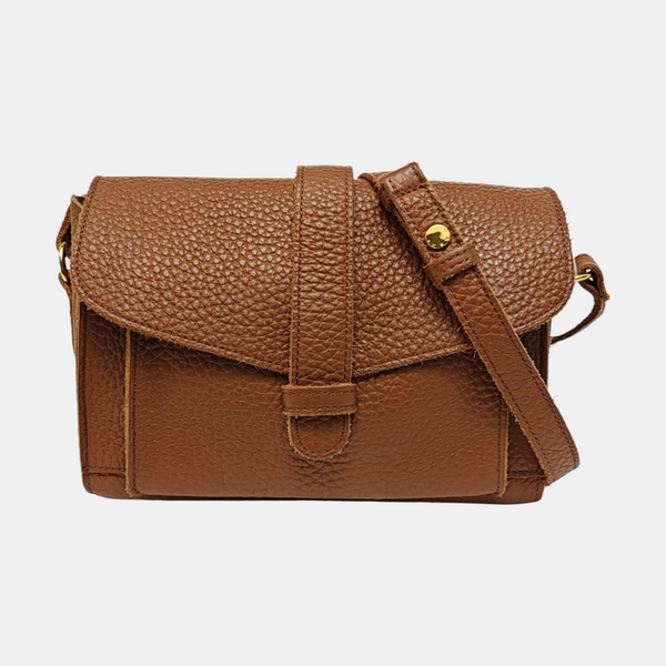 Calfskin Shoulder Bag Brown