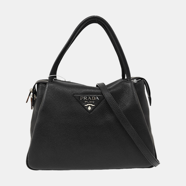 Calfskin Shoulder Bag Black