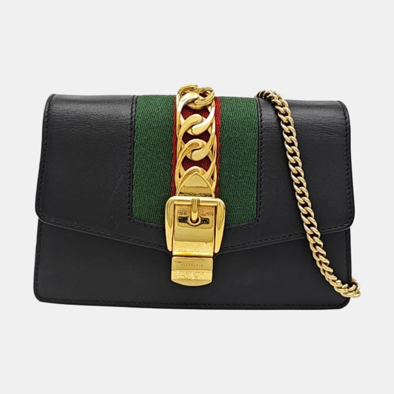 Sylvie Super Mini Calfskin Black