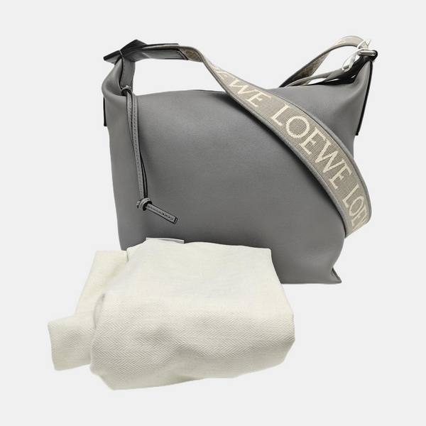 Calfskin Shoulder Bag Gray