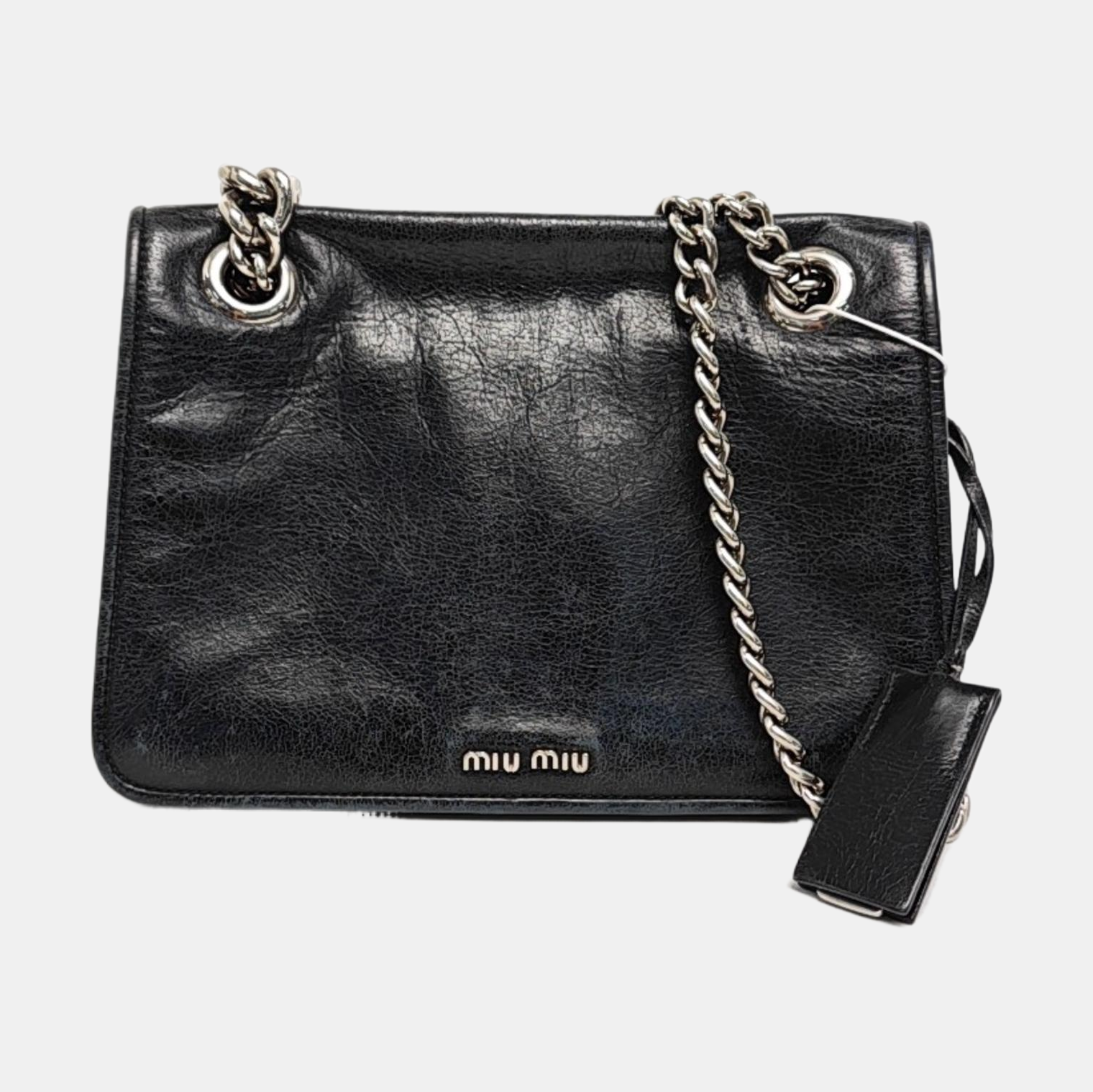 Calfskin Shoulder Bag Black