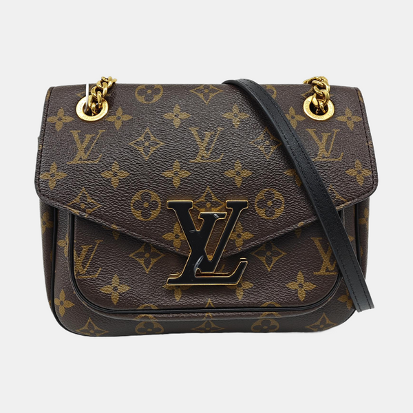 PASSY Monogram Coated Canvas Brown