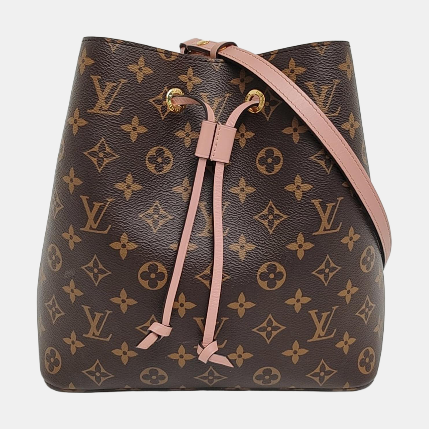 NÉONOÉ MM Monogram Coated Canvas Brown