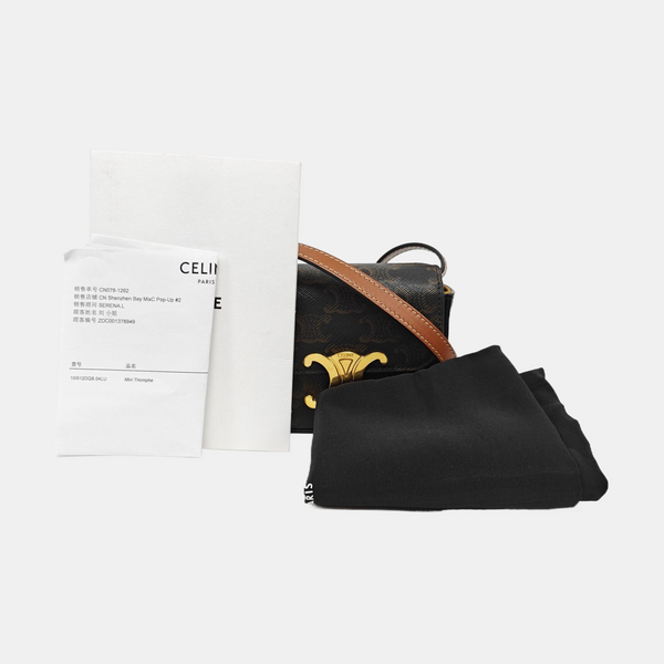 TRIOMPHE Mini Coated Canvas Black