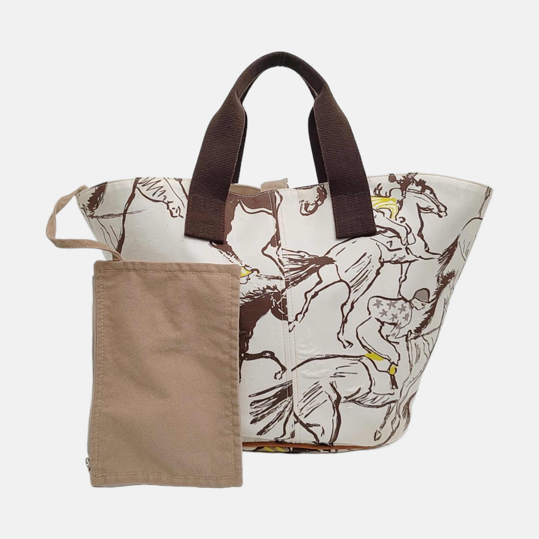Panier De Plage Canvas White