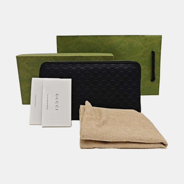 Monogram Calfskin Wallet Black