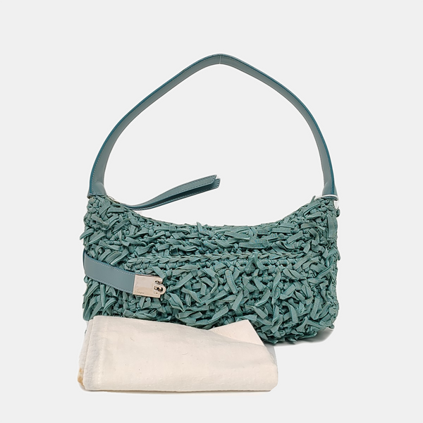 Clasp Hobo Canvas Green