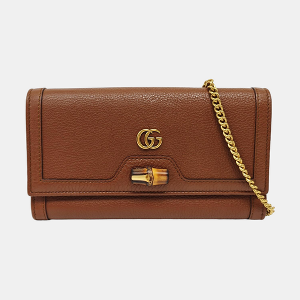Diana Mini Calfskin Brown