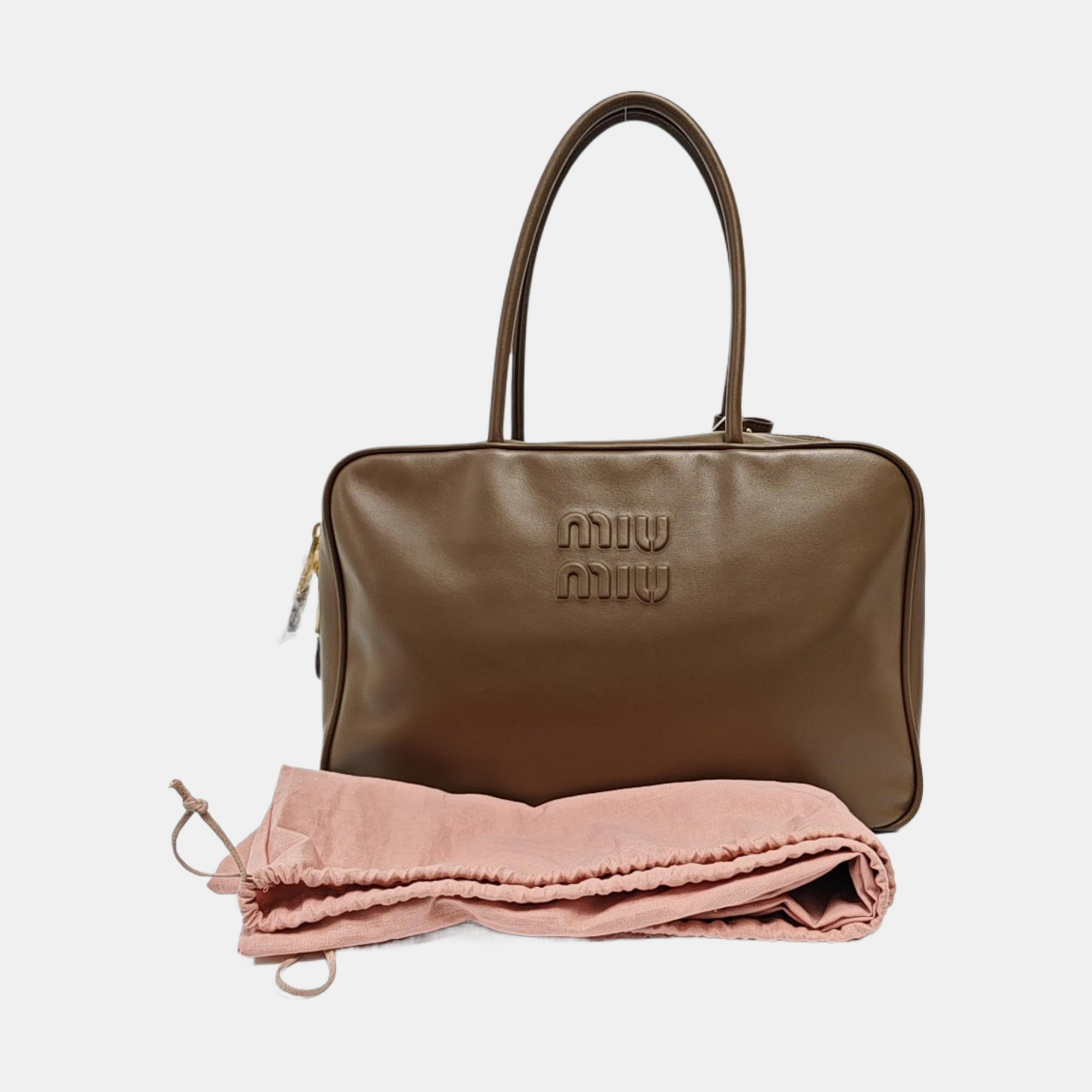 Beau Large Calfskin Gray