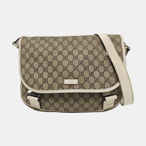 GG Supreme Monogram Coated Canvas Beige