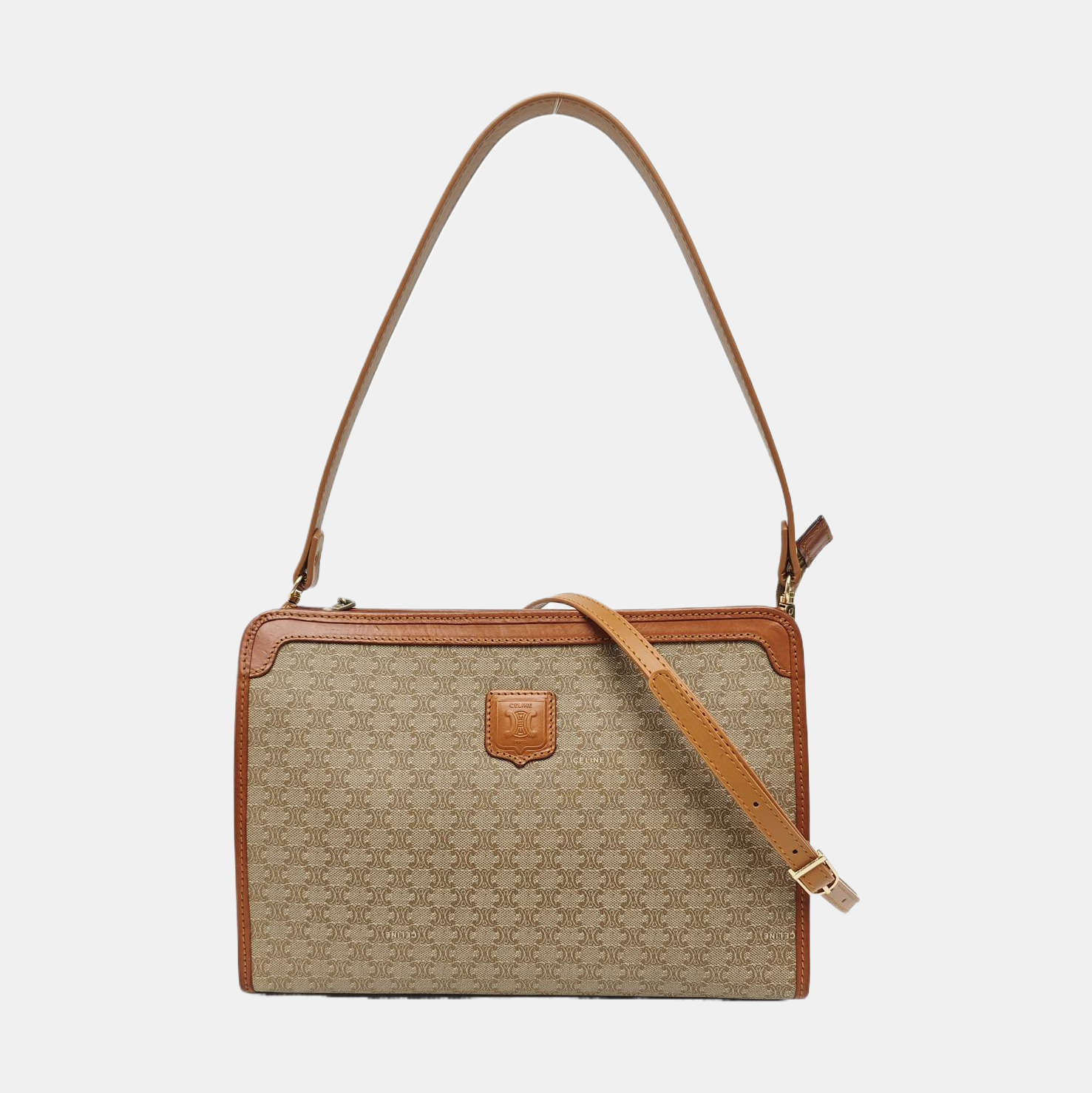 MACADAM CLUTCHES Coated Canvas Beige