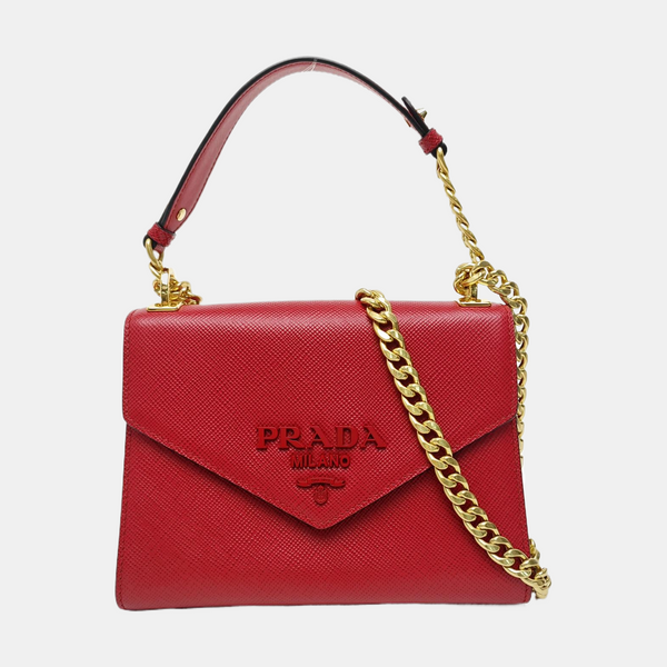 Monochrome Saffiano Calfskin Red