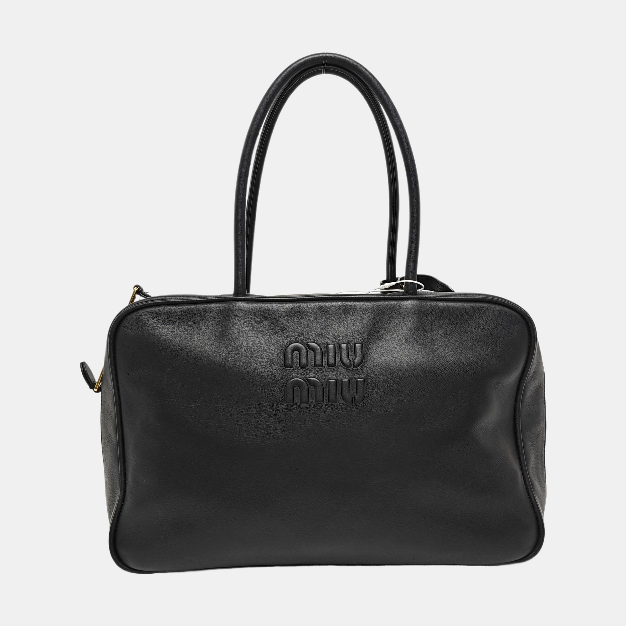 Beau Large Calfskin Black