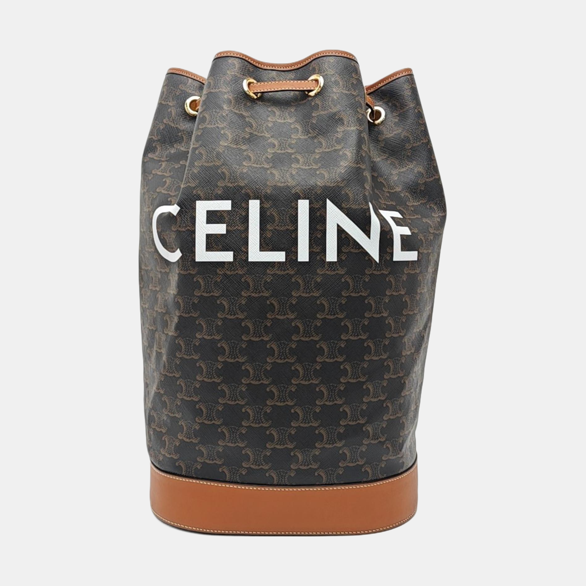 TRIOMPHE Medium Coated Canvas Brown