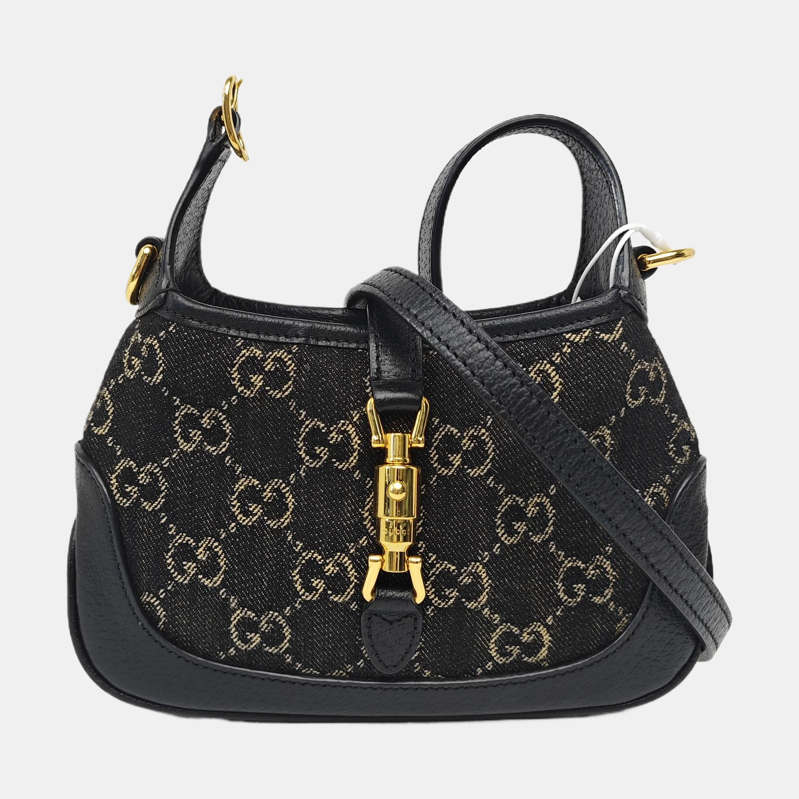 Jackie 1961 Mini Monogram Denim Black