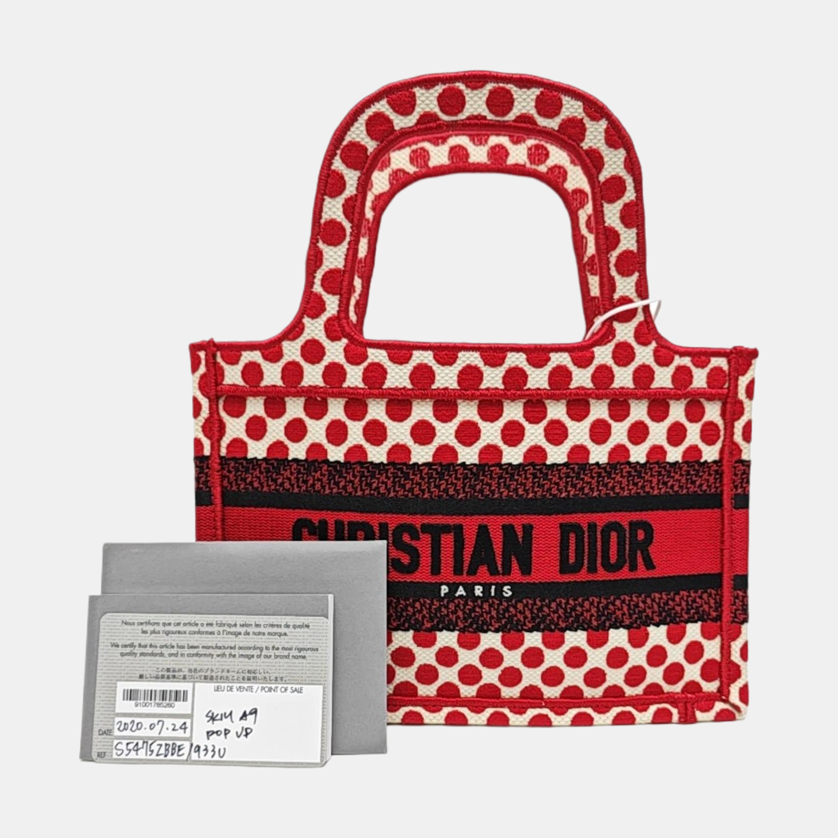 Book Tote Mini Canvas Red