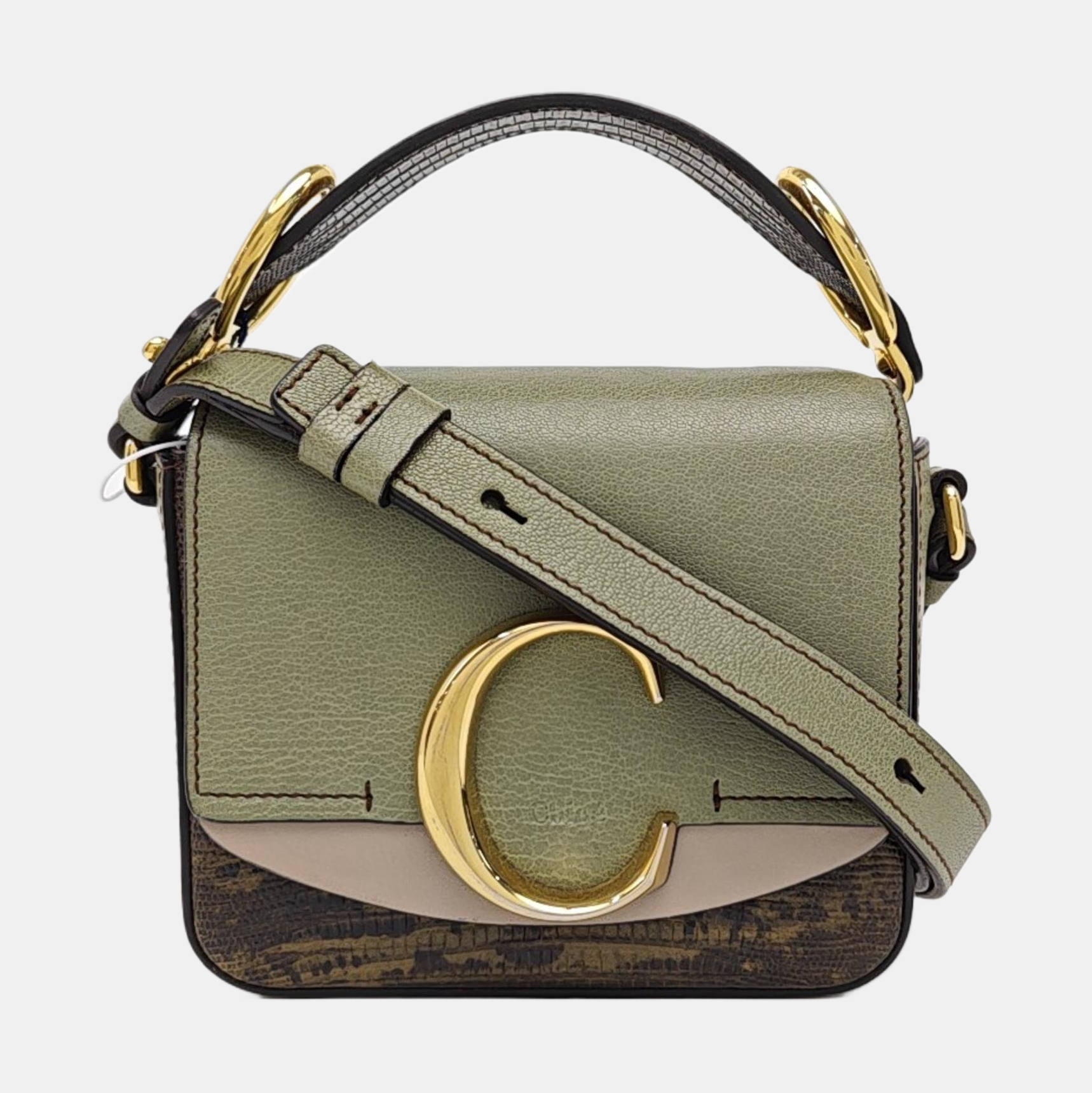 Chloé C Mini Calfskin Green