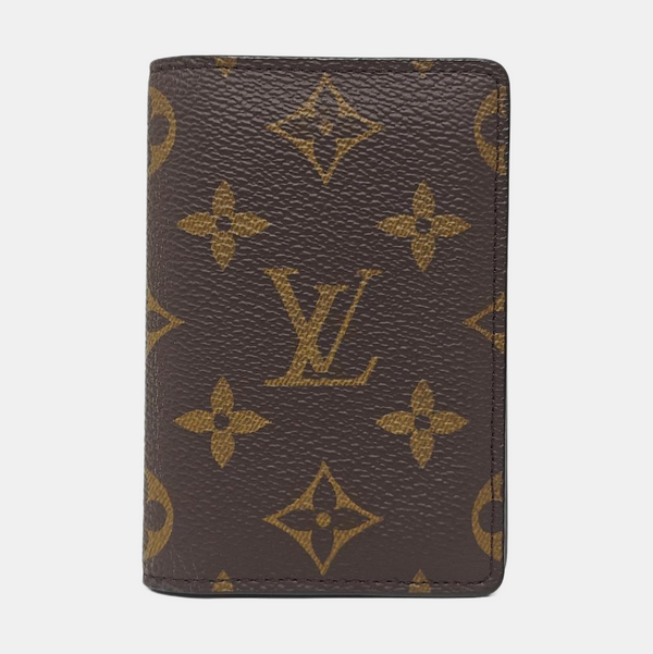 Monogram Coated Canvas Card Holder Brown