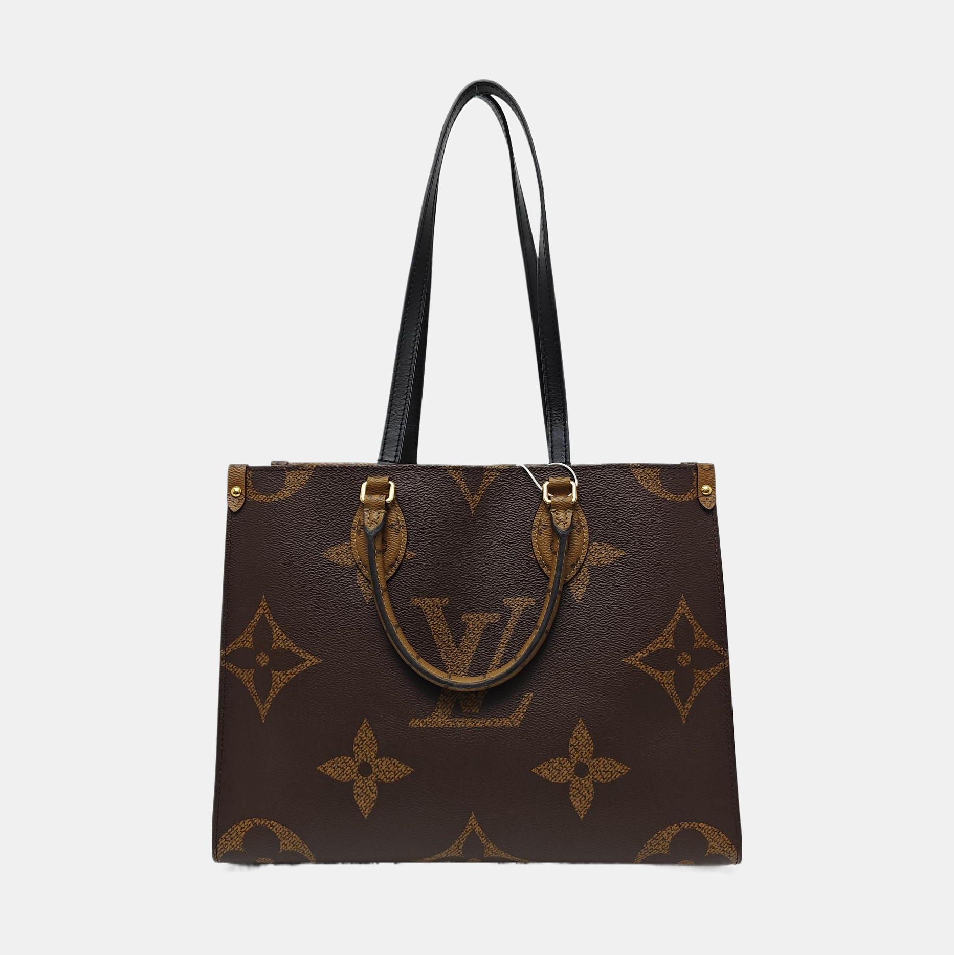 ONTHEGO MM Monogram Coated Canvas Brown