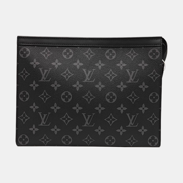 Pochette Voyag MM Monogram Coated Canvas Black